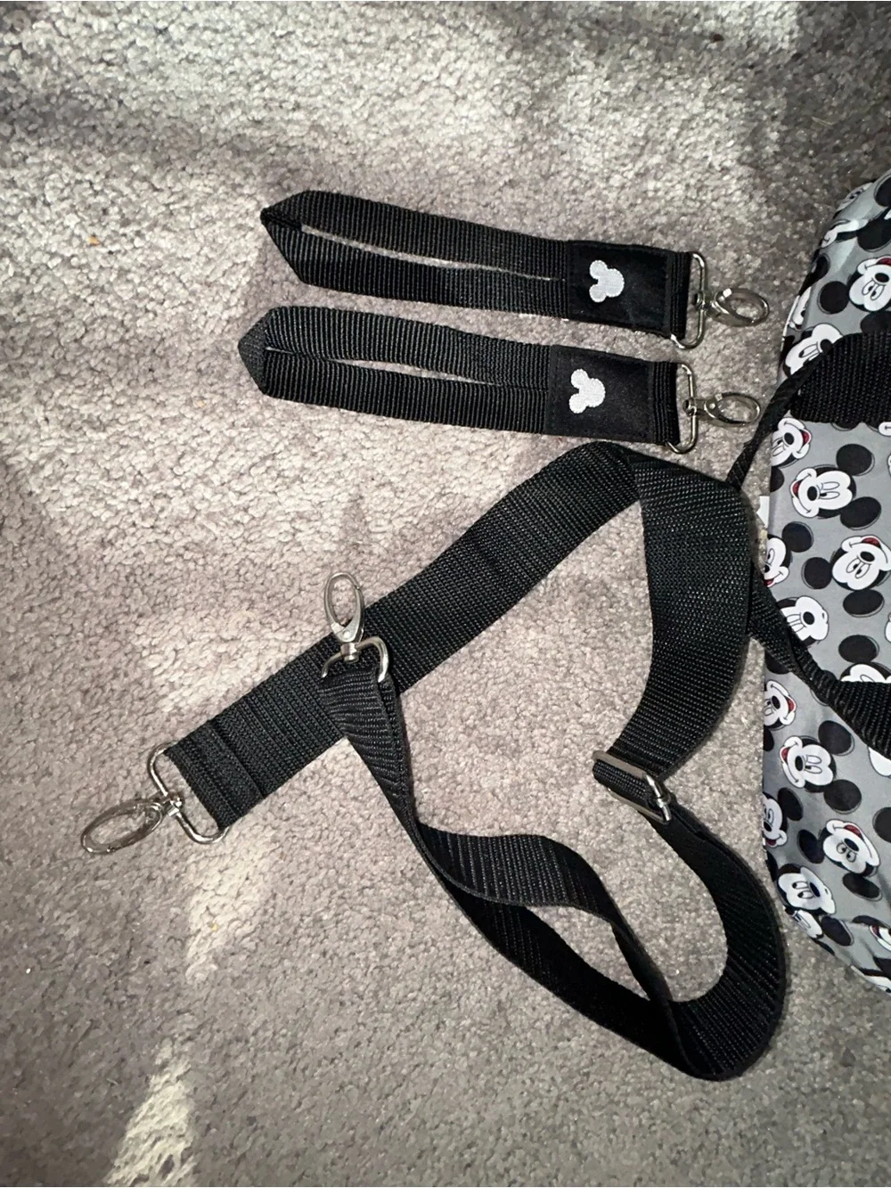 EUC Disney Mickey Mouse Diaper Bag/tote-  w/crossbody and stroller straps